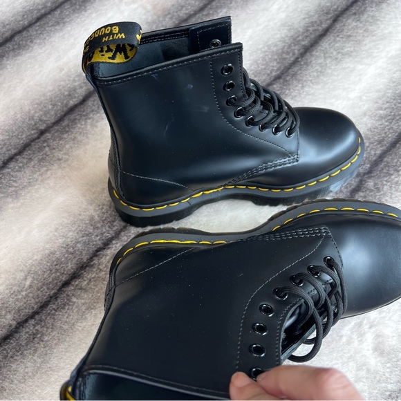 NWT Doc Dr Martens Leather Lace Up Combat Boots - Picture 5 of 8